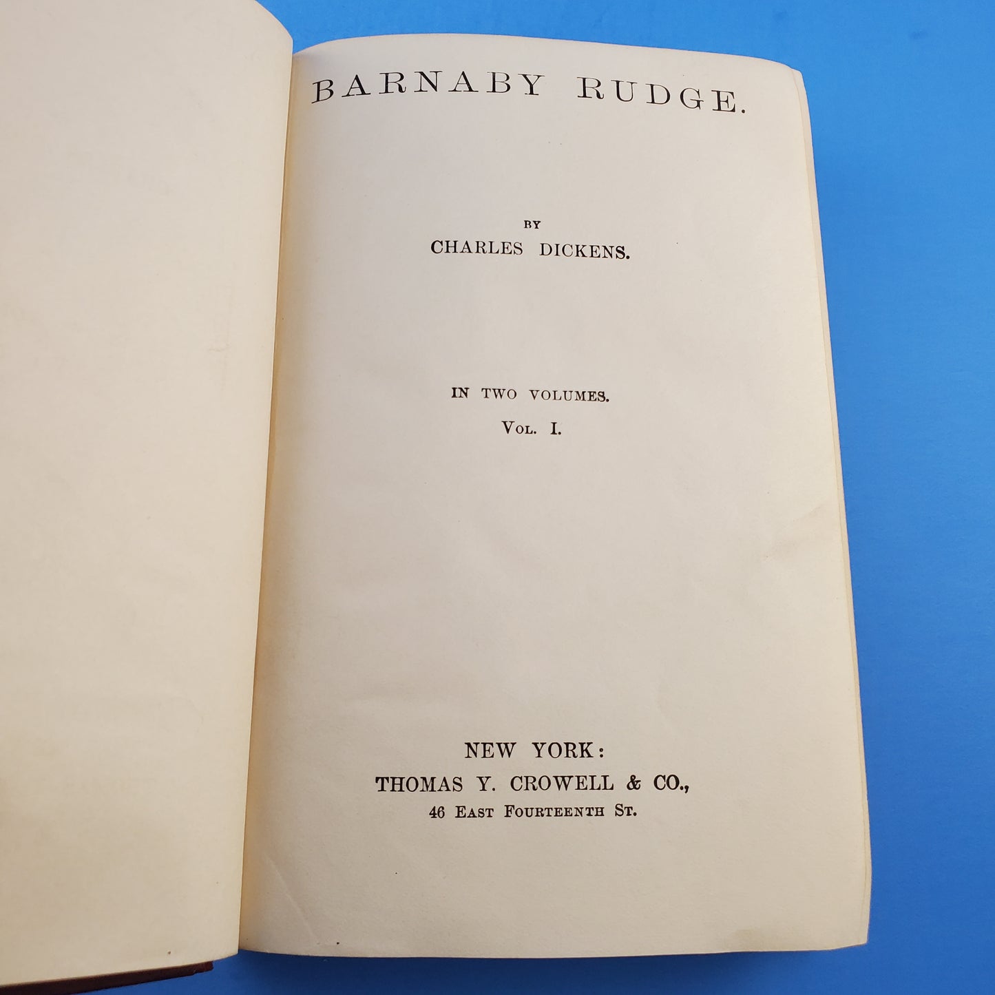 Barnaby Rudge: Volume 1
