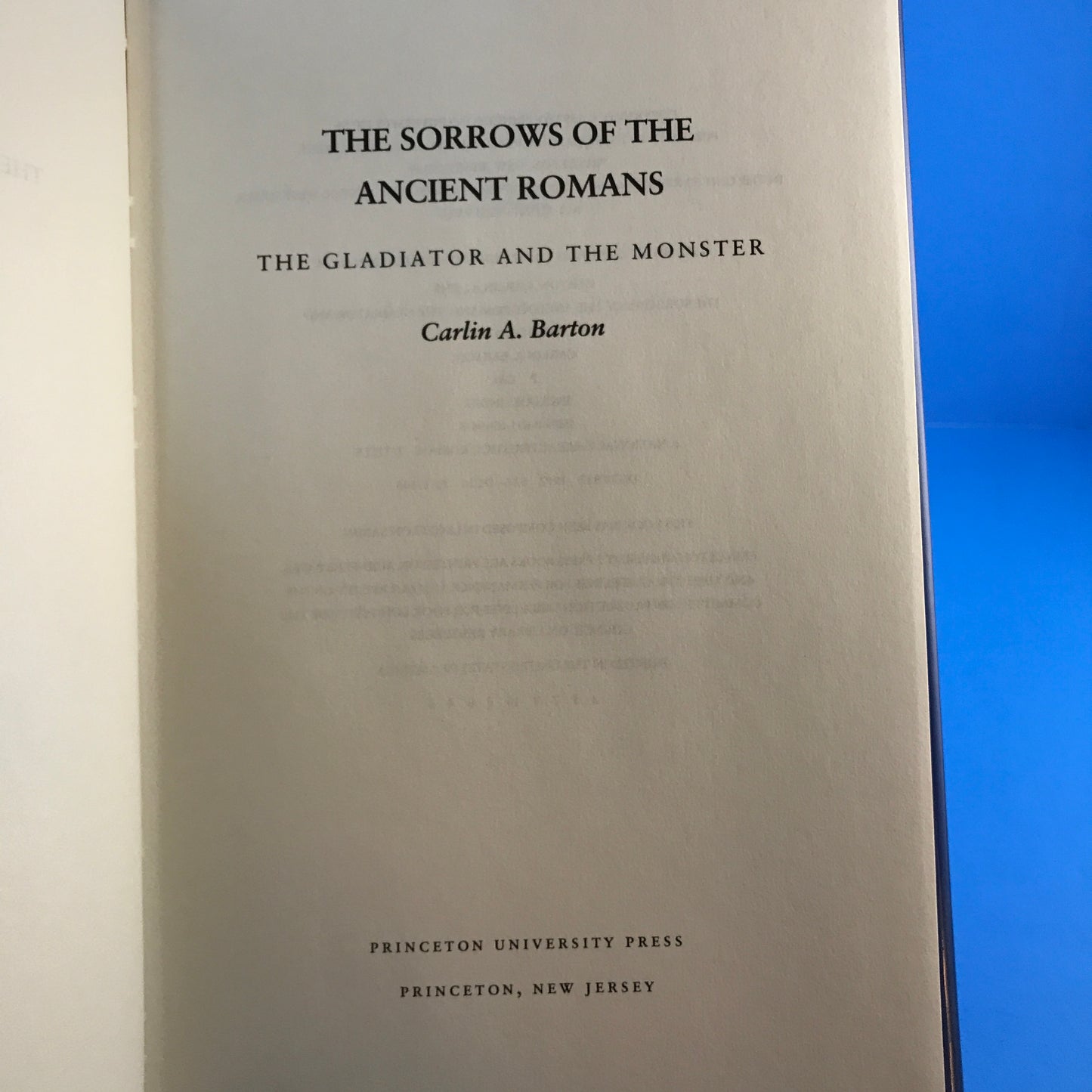 The Sorrows of the Ancient Romans