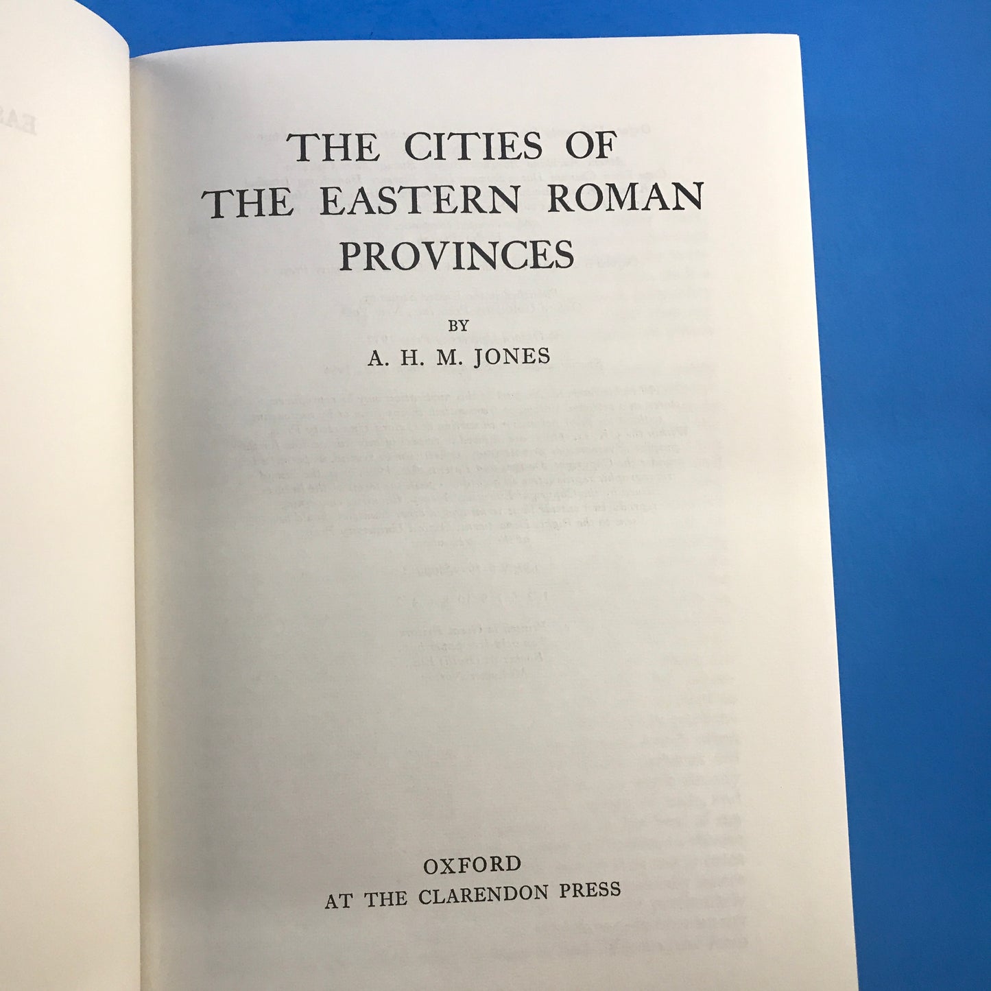 Cities of the Eastern Roman Provinces