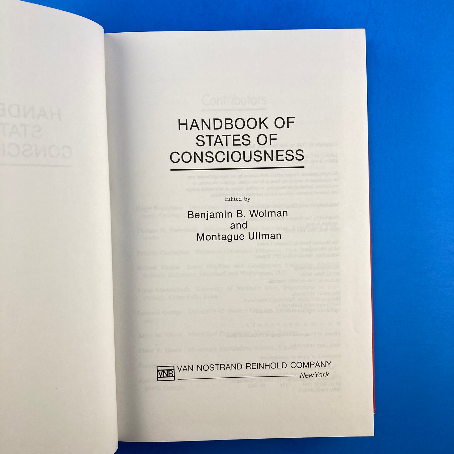 Handbook of States of Consciousness
