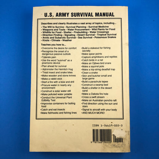 US Army Survival Manual