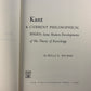 Kant and Current Philosophical Issues