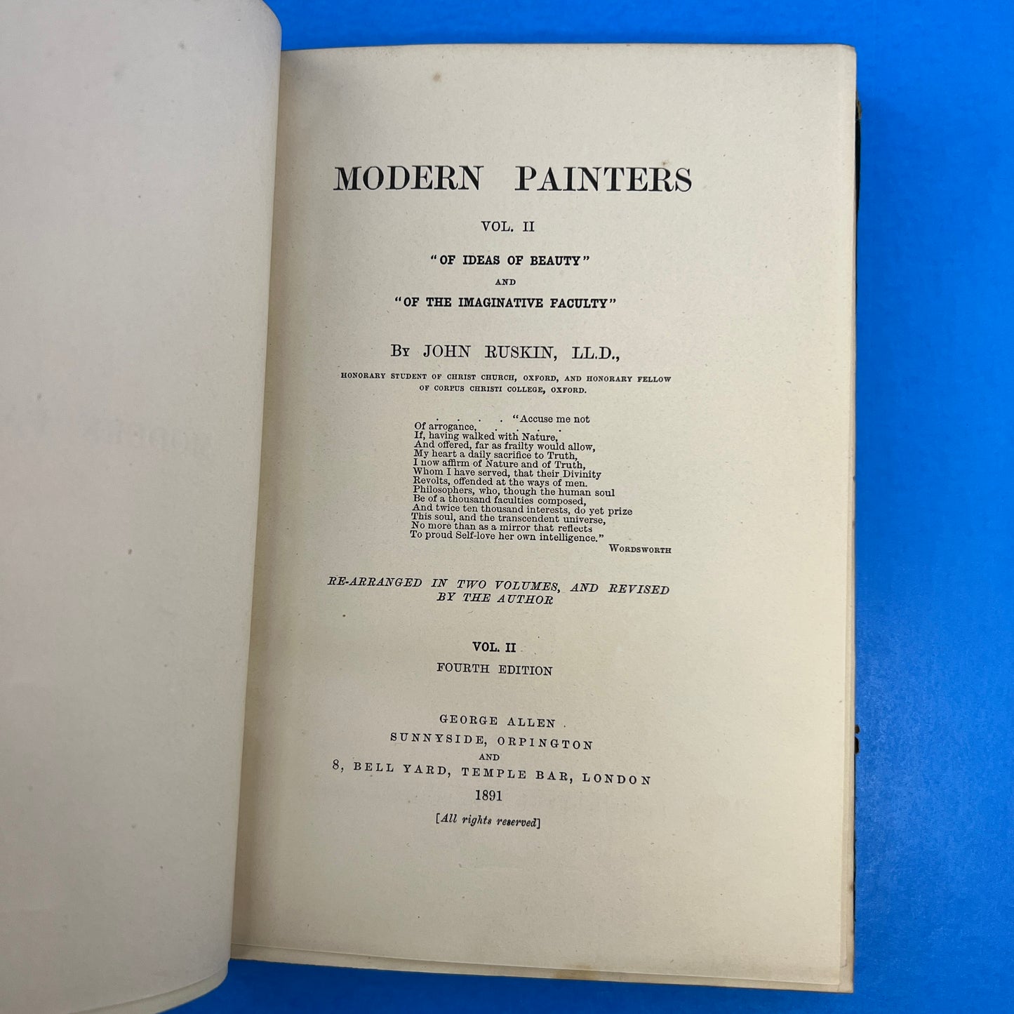 Modern Painters Vol II: Of Ideas of Beauty & Of The Imaginative Faculty