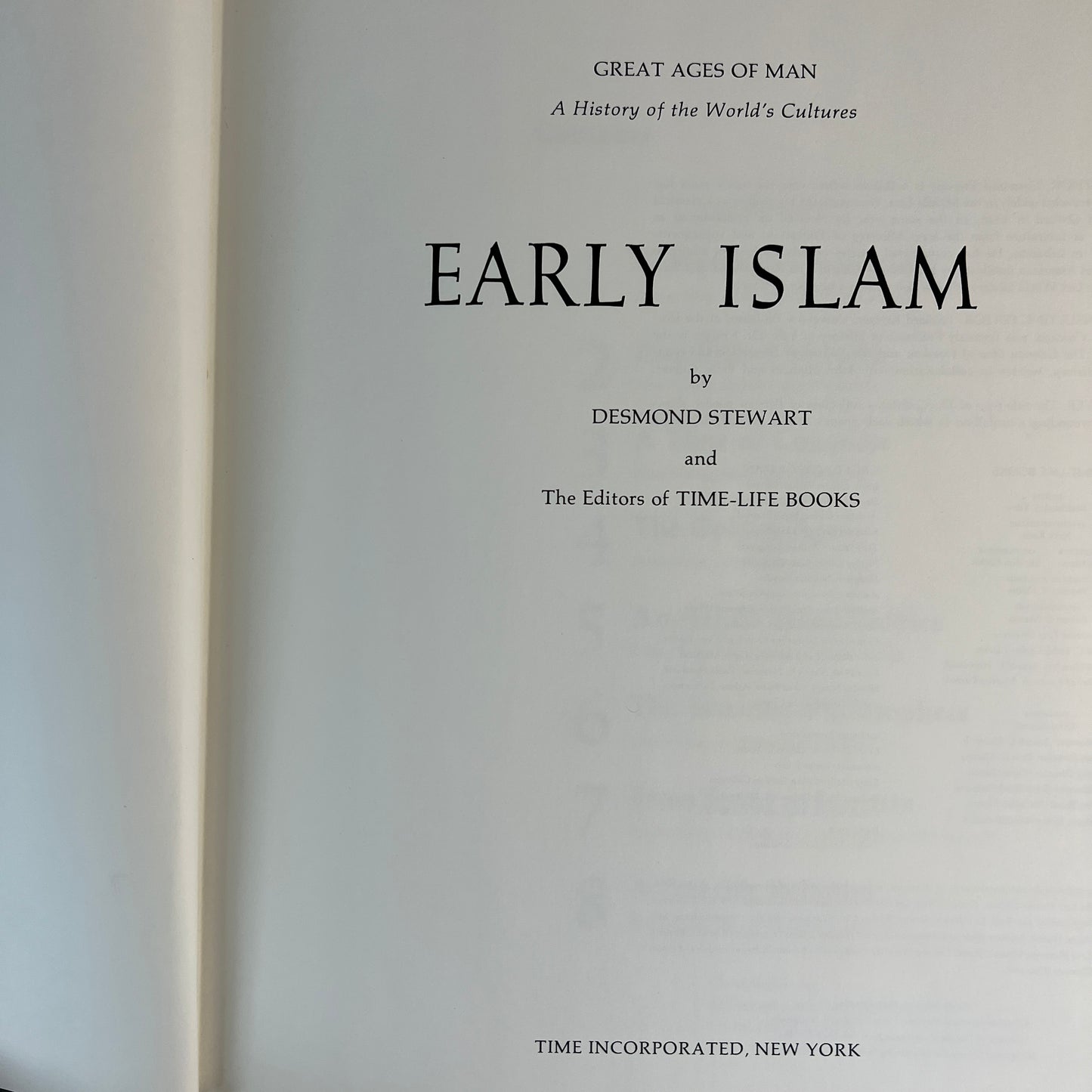 Great Ages of Man: Early Islam