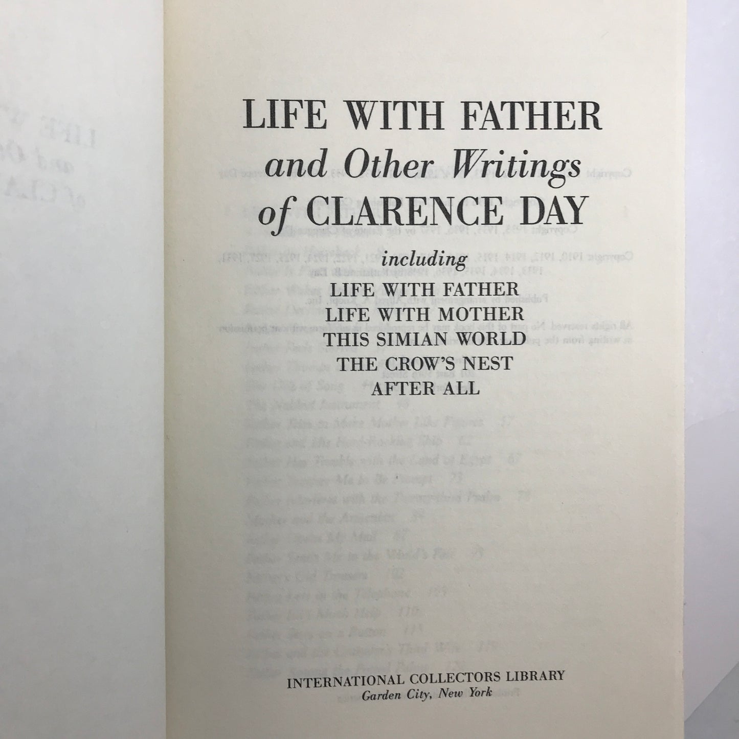 Life with Father and Other Writings