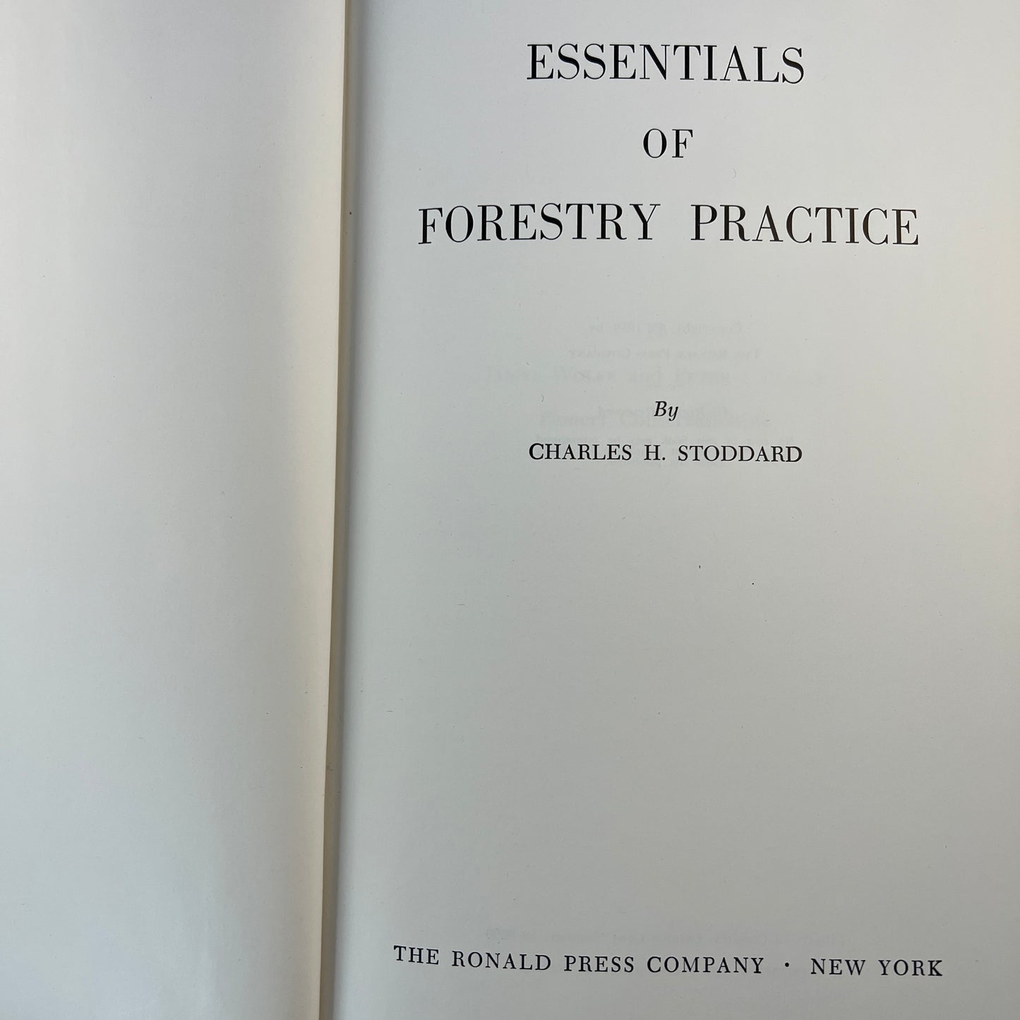 Essentials of Forestry Practice