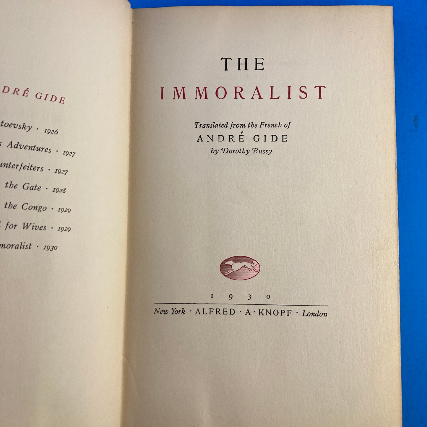 The Immoralist