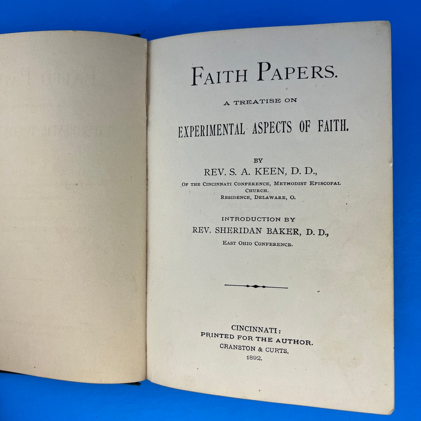 Faith Papers: A Treatise on Experimental Aspects of Faith