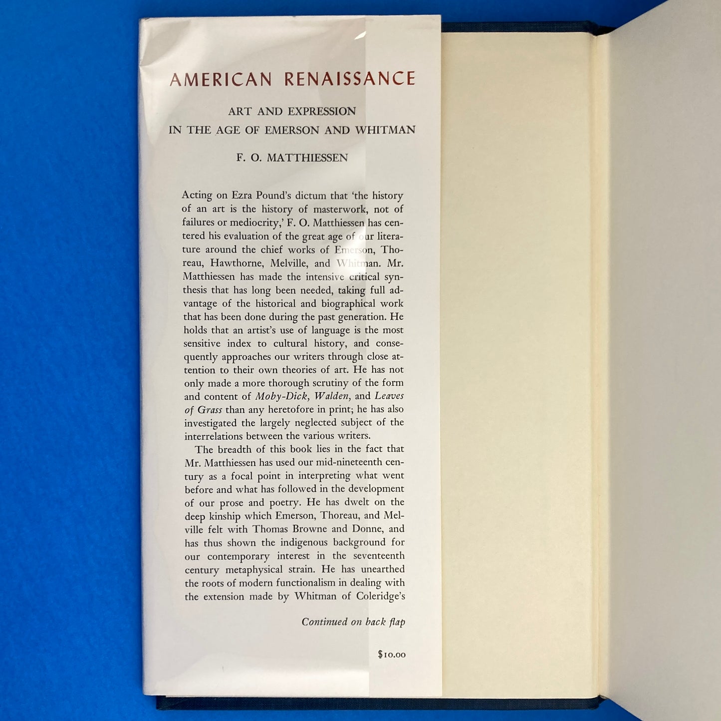American Renaissance: Art & Expression in the Age of Emerson & Whitman