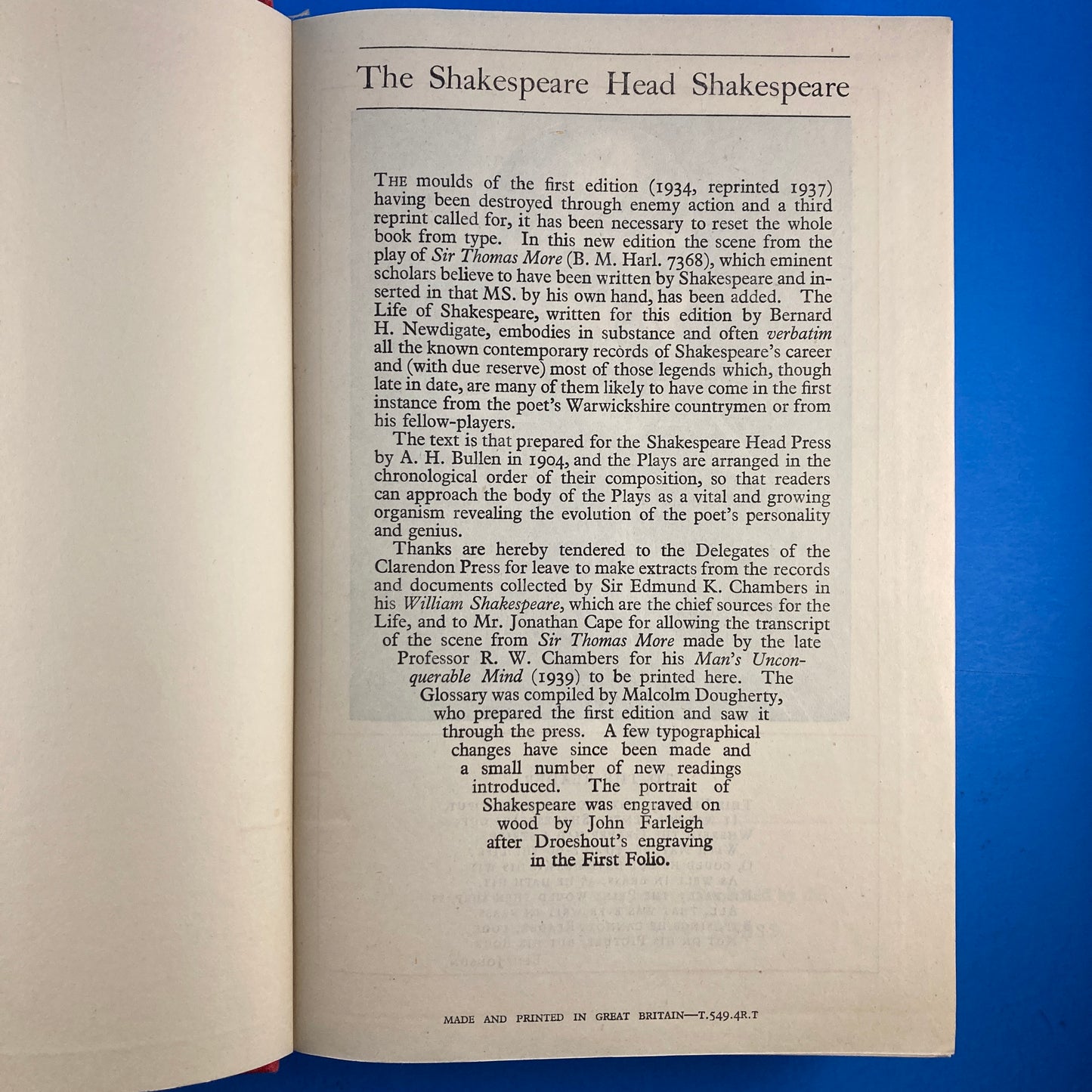 The Works of William Shakespeare Gathered into One Volume