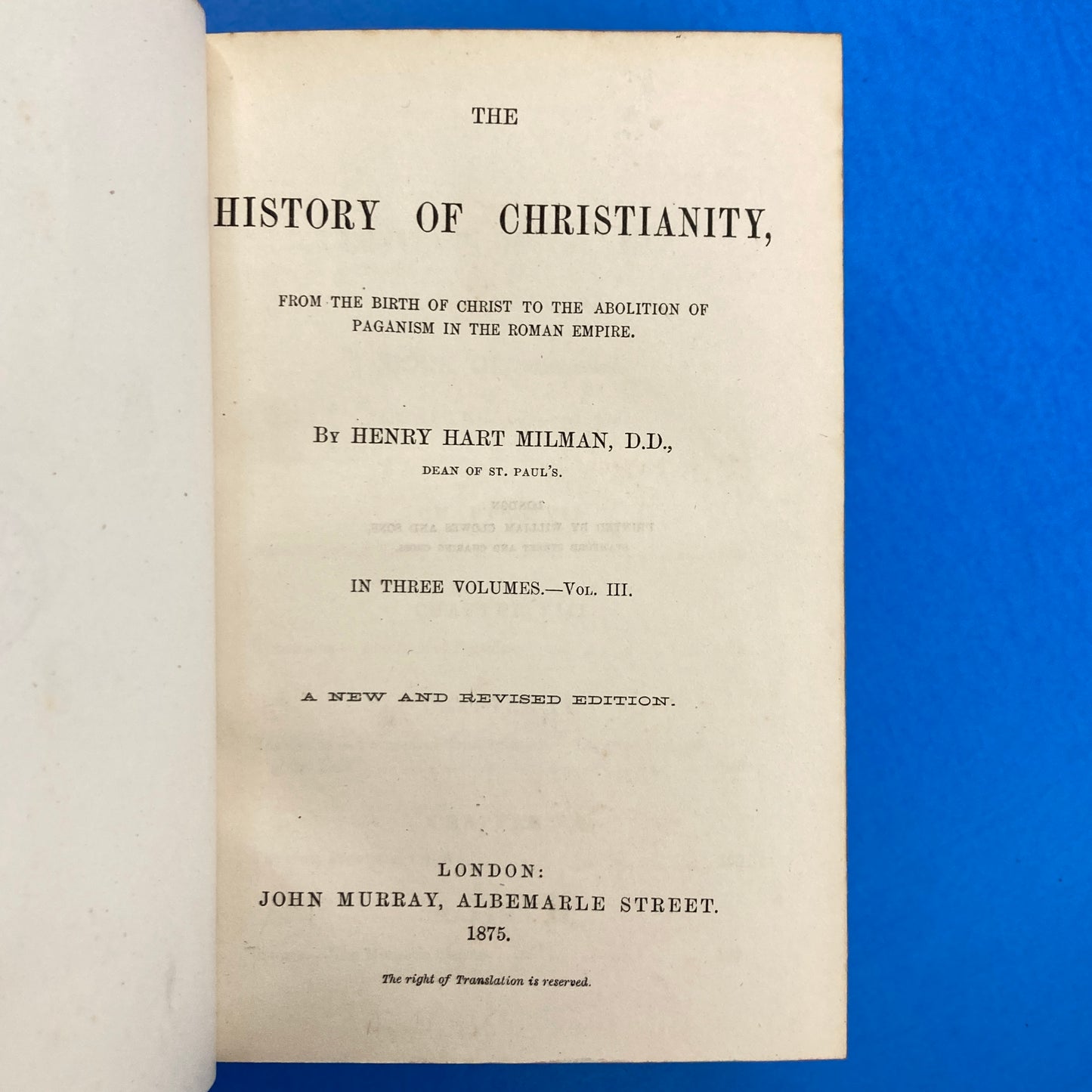 Milman's Early Christianity (Set of 3)