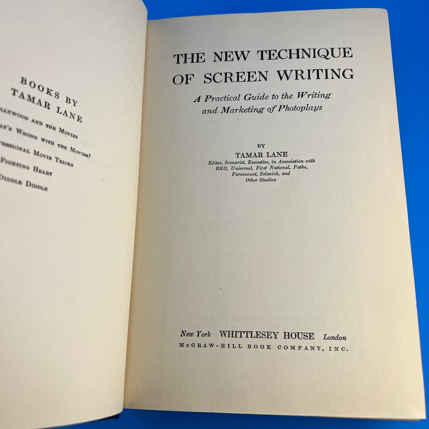 The New Technique of Screen Writing