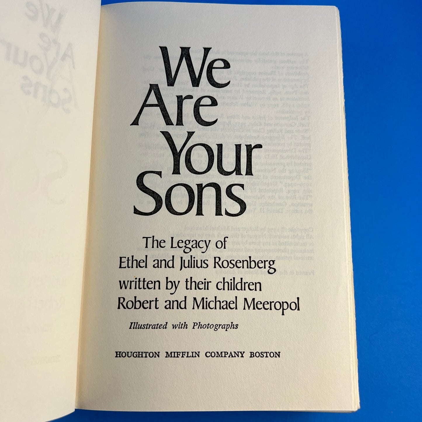 We Are Your Sons: The Legacy of Ethel and Julius Rosenberg
