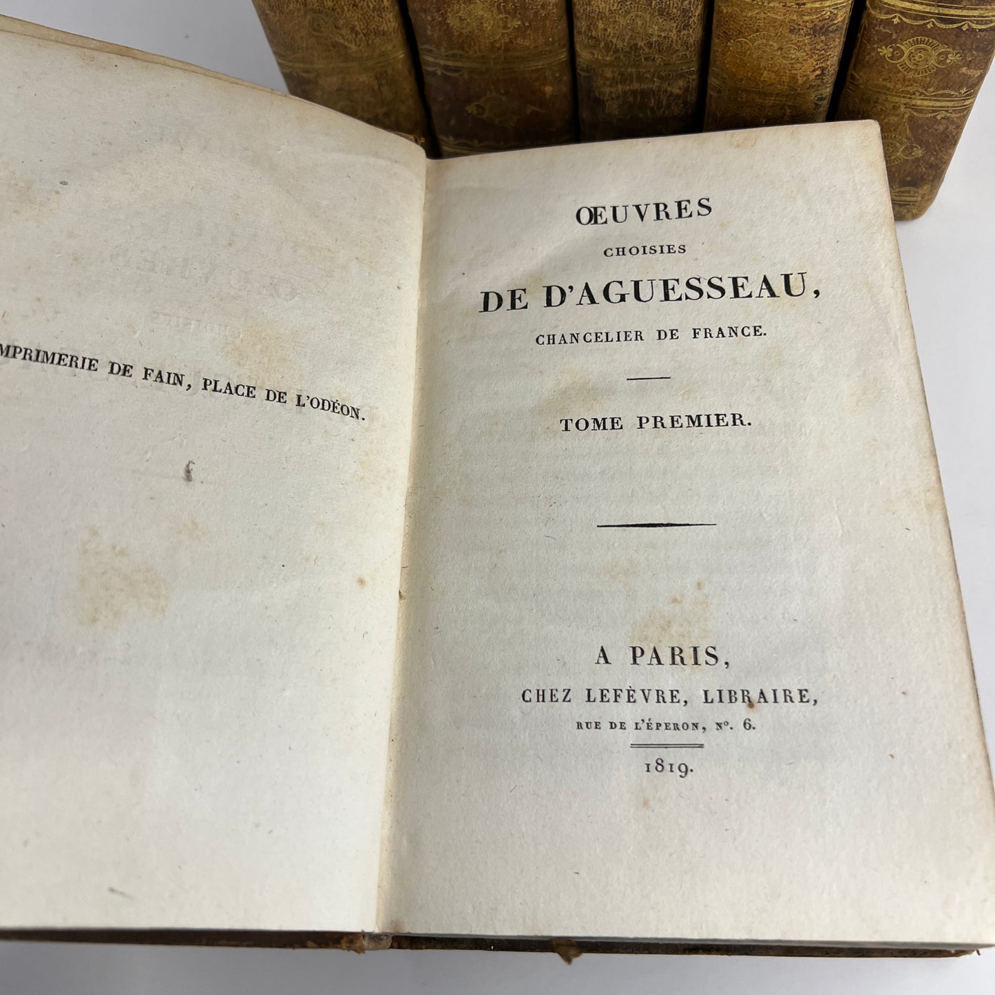 Oeuvres Choisies de D'Aguesseau, Chancelier de France (6 Vol)