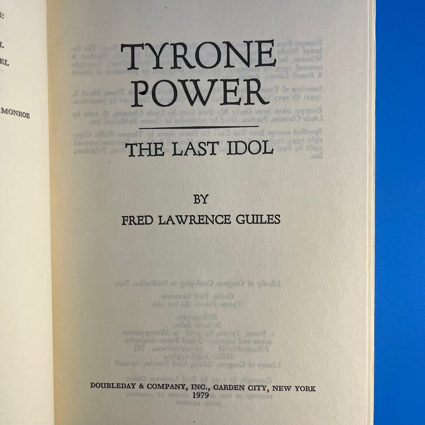 Tyrone Power: The Last Idol