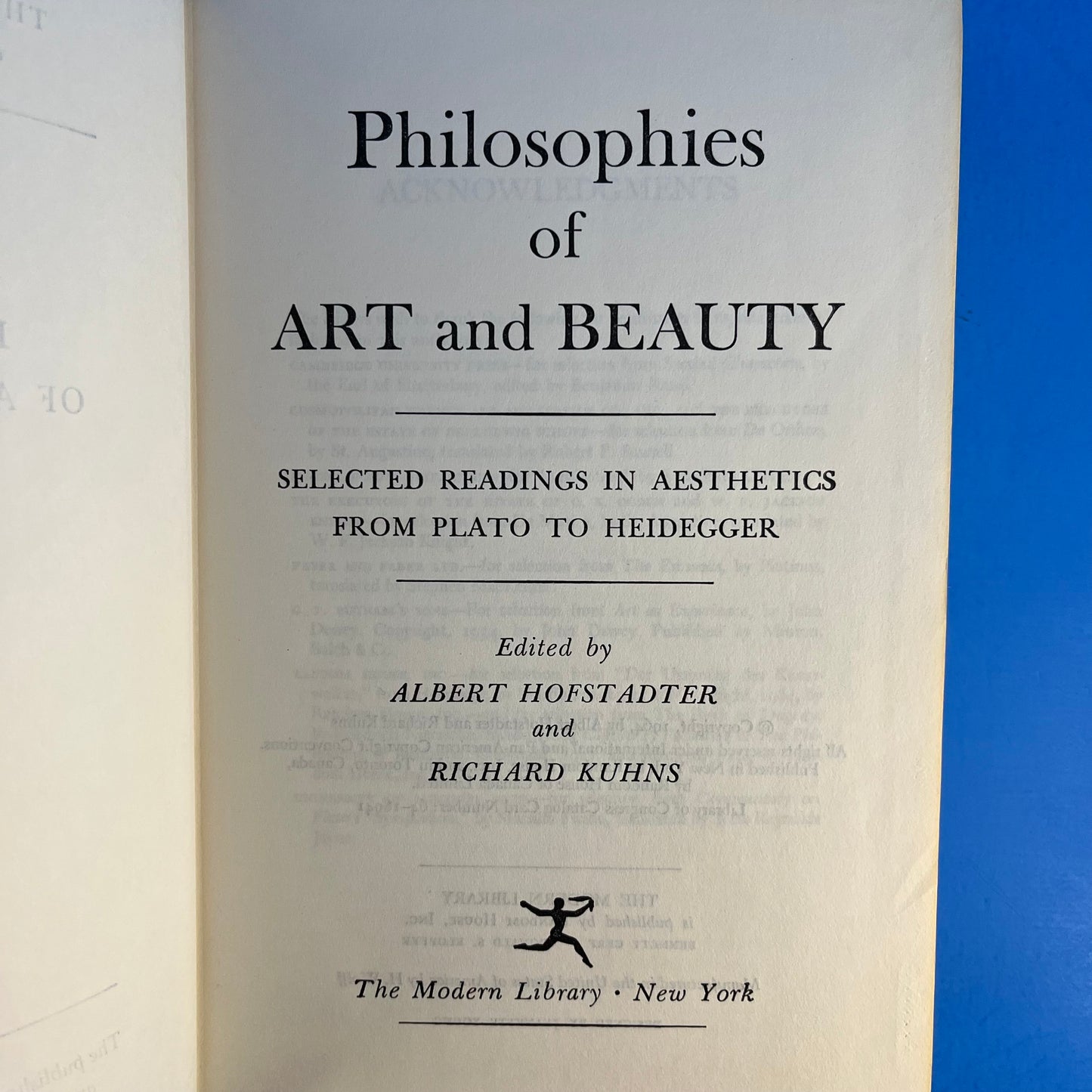 Philosophies of Art and Beauty