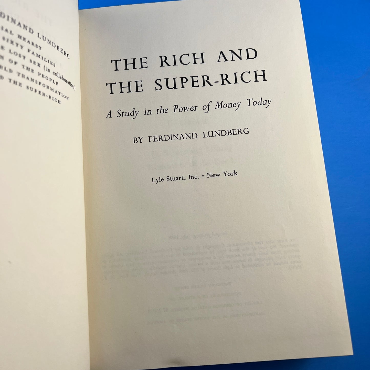 The Rich and the Super-Rich