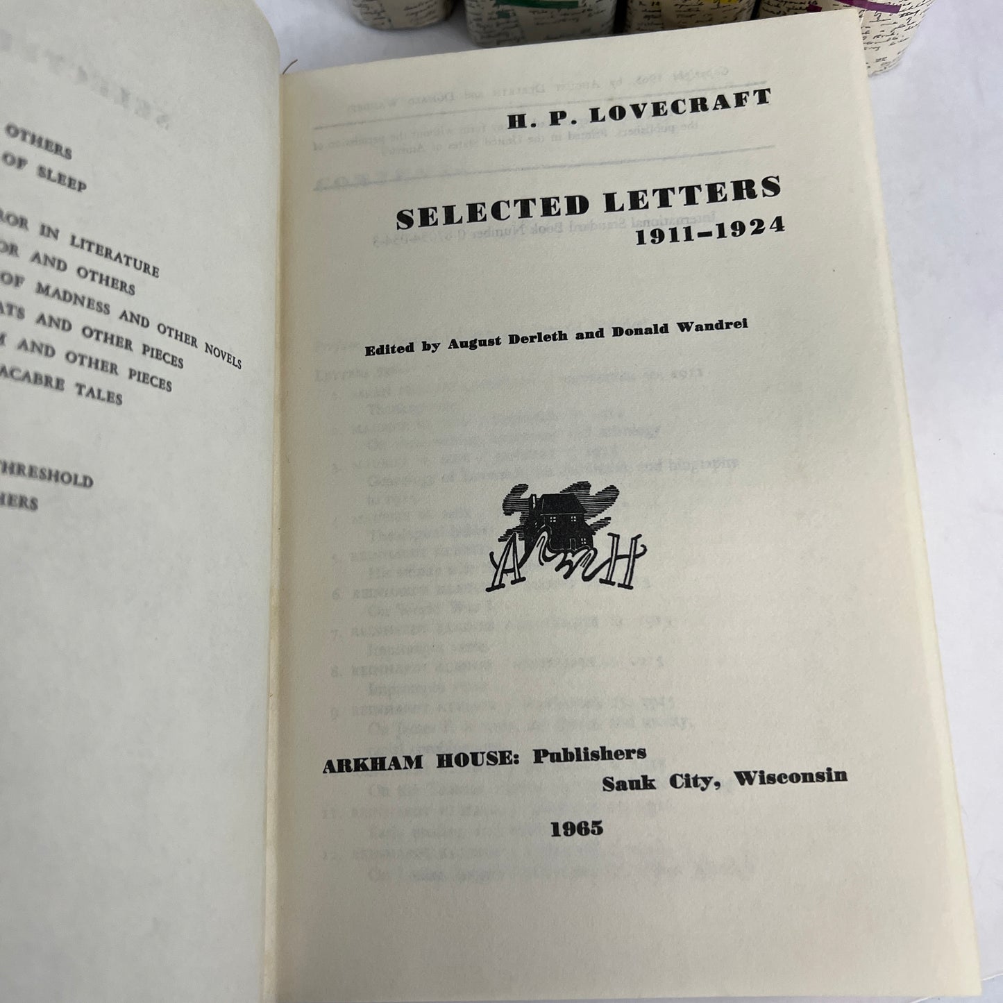 Selected Letters of H.P. Lovecraft (I-V Complete)