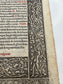 c1500s Leaf from Printed Book of Hours with Metalcuts - Deposition