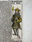 1493 Incunabula Leaf From the Nuremberg Chronicle of Hartmann Schedel - The Odyssey, Old Testament