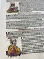 1493 Incunabula Leaf From the Nuremberg Chronicle of Hartmann Schedel - Roman Nobles, Greek Poets, Persian Kings