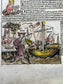 1493 Incunabula Leaf From the Nuremberg Chronicle of Hartmann Schedel - The Odyssey, Old Testament