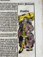 1493 Incunabula Leaf From the Nuremberg Chronicle of Hartmann Schedel - The Odyssey, Old Testament