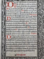 c1500s Leaf from Printed Book of Hours with Metalcuts - Deposition